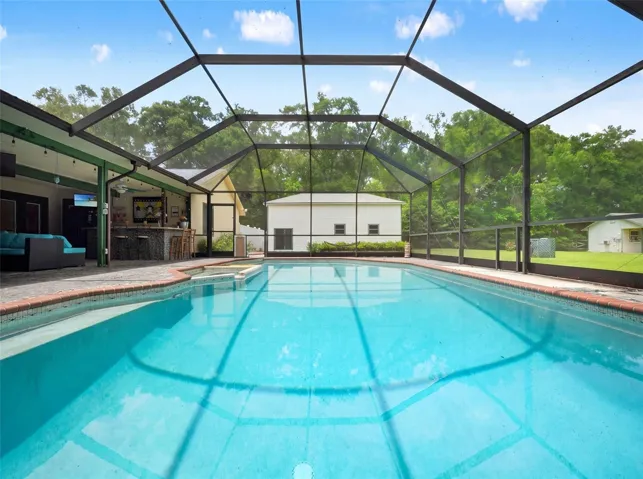 Screened Salt Water Pool with Expansive Views