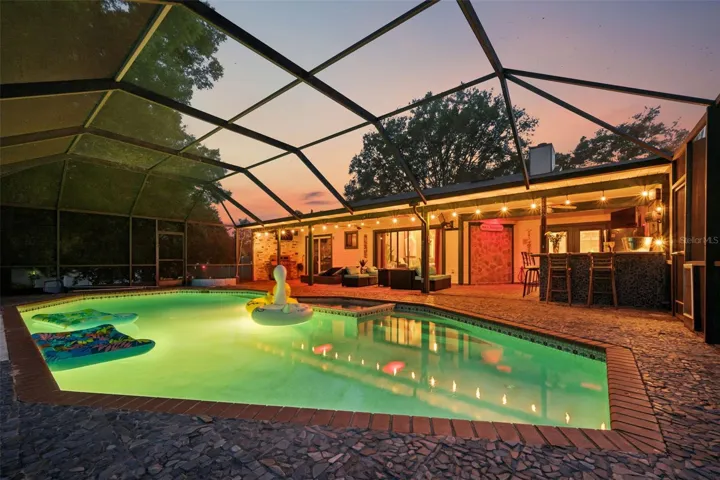 Pool Night view