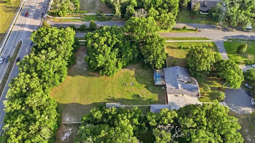 Bird"s Eye View of Main Home &amp; Expansive Backyard