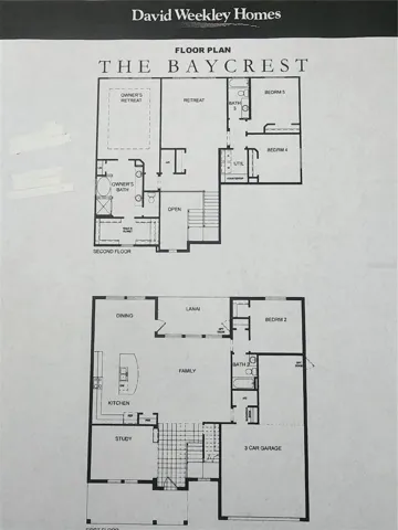 David Weekley Floor Plan - The Baycrest