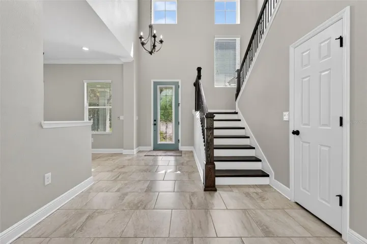 View of Entryway and Dining Room