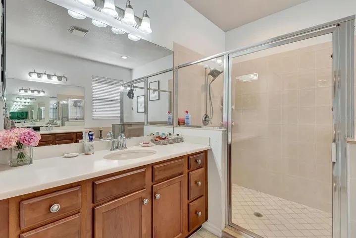 Master Bath area showing shower area.