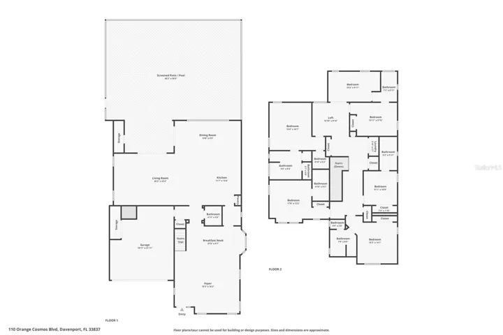 First and Second Floor Layout