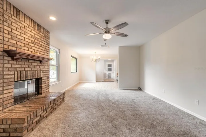 Living Room looking into breakfast nook