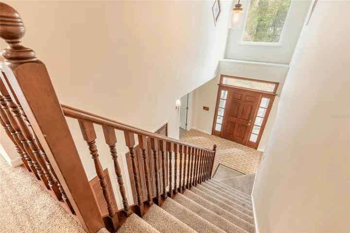 stairway showing grand entrance