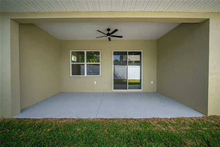 Covered back porch