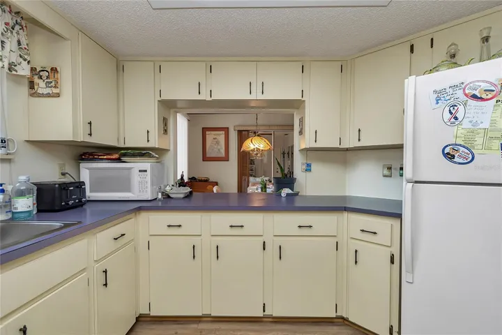 KITCHEN WITH PASS THROUGH TO DINING AREA