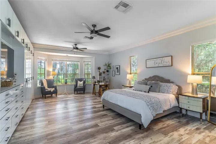 Primary bedroom with built-ins