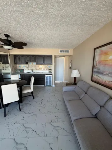 View from sliding doors to balcony