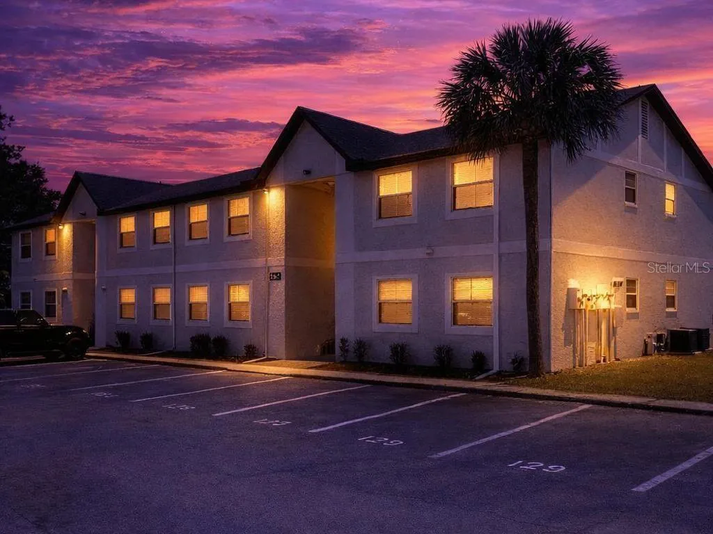 Beautiful twilight view of the community