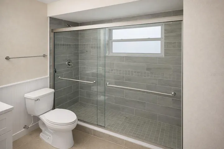 Primary suite with walk-in shower