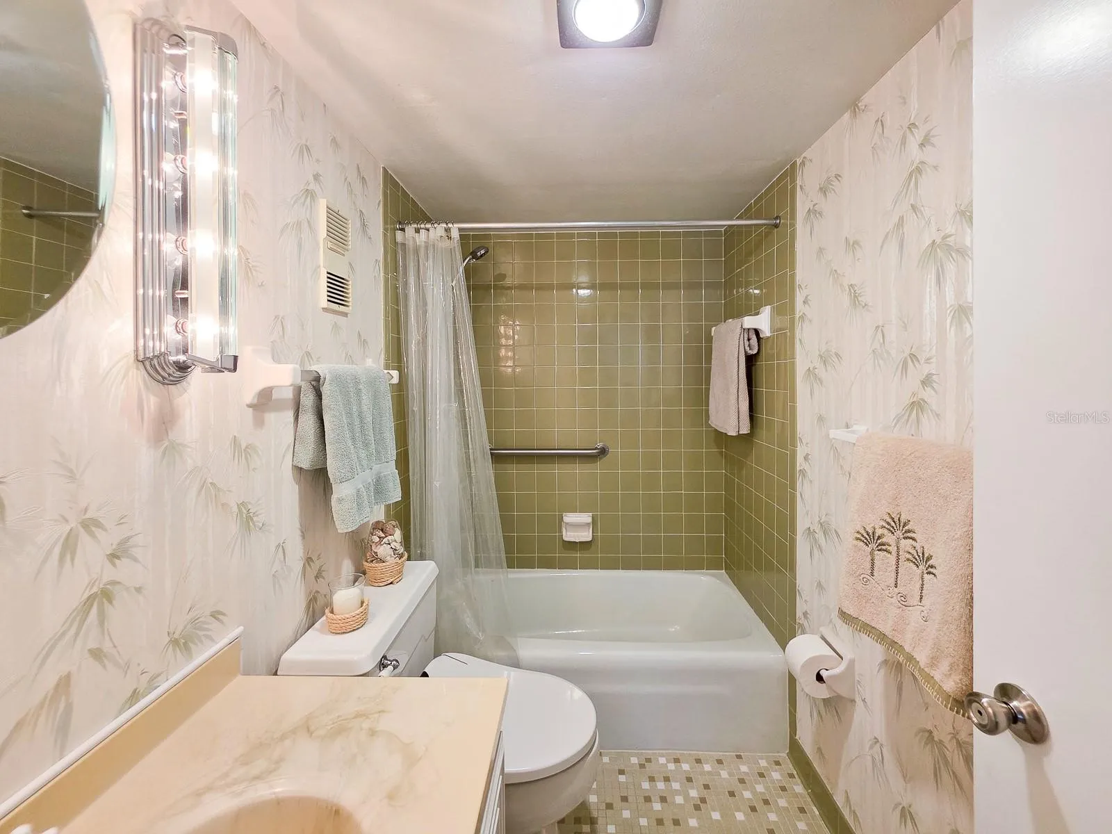Guest Bathroom with tub, shower and bidet.