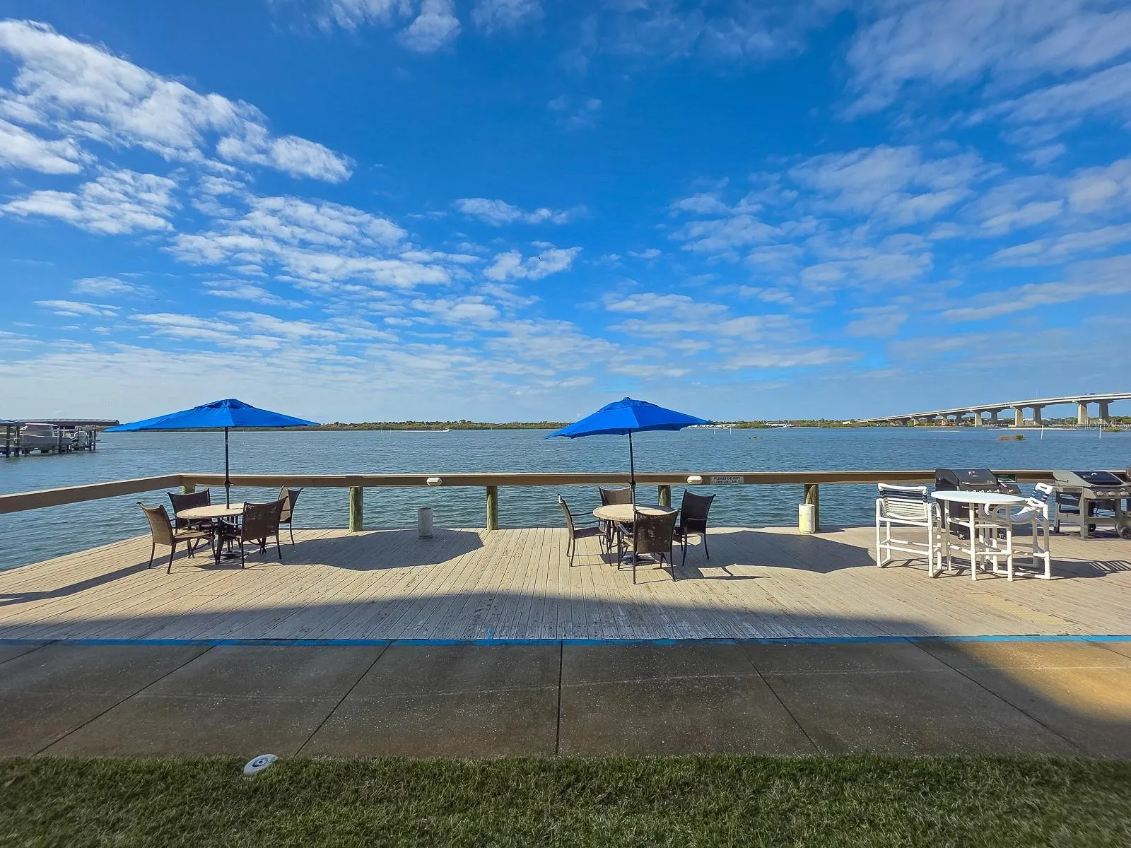 Condo community BBQ and picnic area