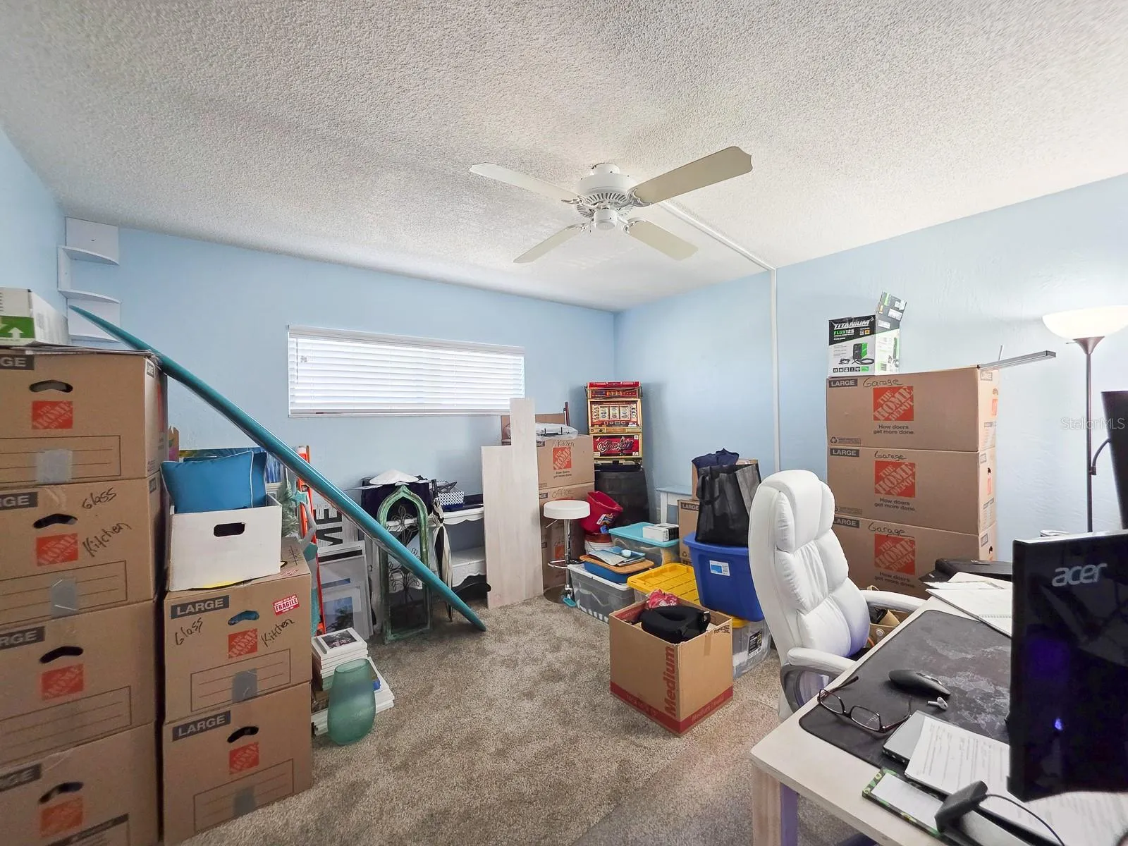 Bedroom 3... packing and ready for new owners.