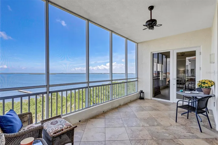 Balcony with Access off Living Room & Primary Bedroom