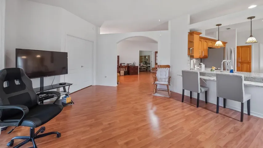 Family Room and Kitchen...Breakfast Bar