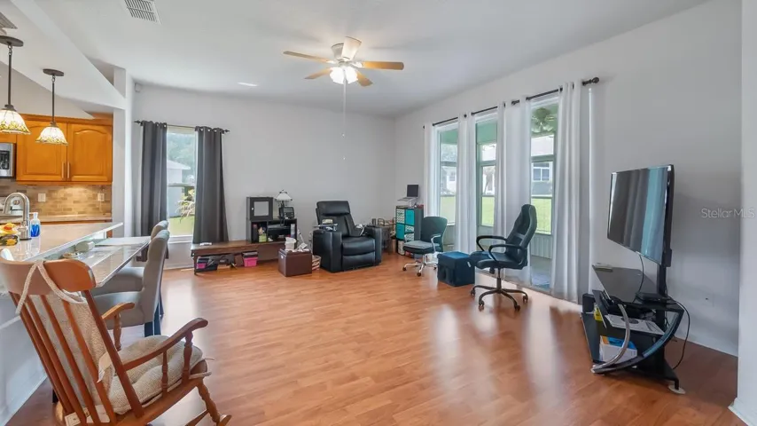 Family Room and Kitchen
