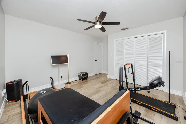 Guest room #3 currently set up as a gym