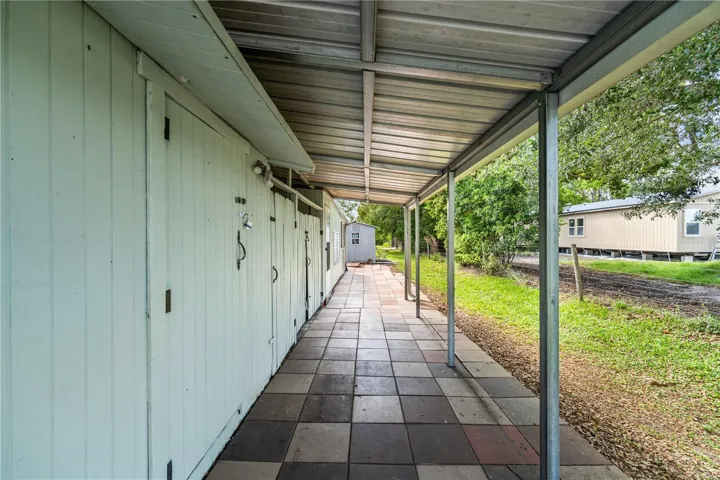 Carport/Storage View