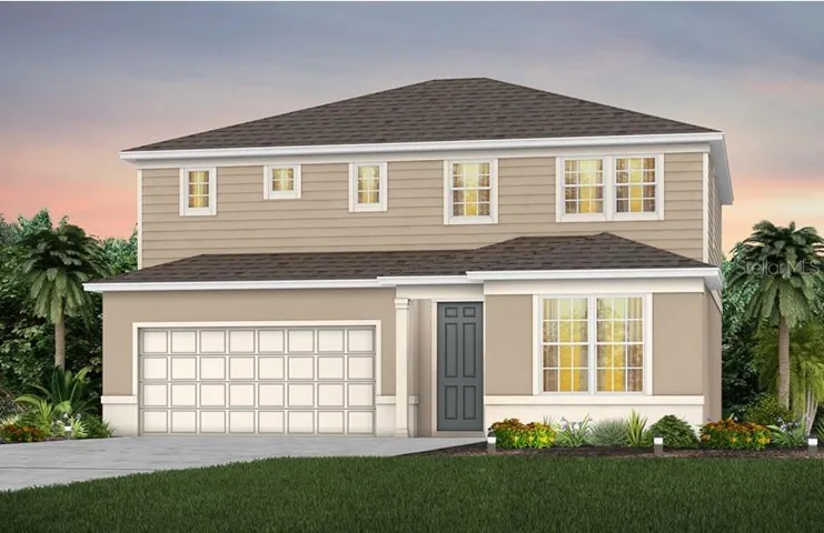 Exterior Design. Artistic rendering for this new construction home. Pictures are for illustrative purposes only. Elevations, colors and options may vary.