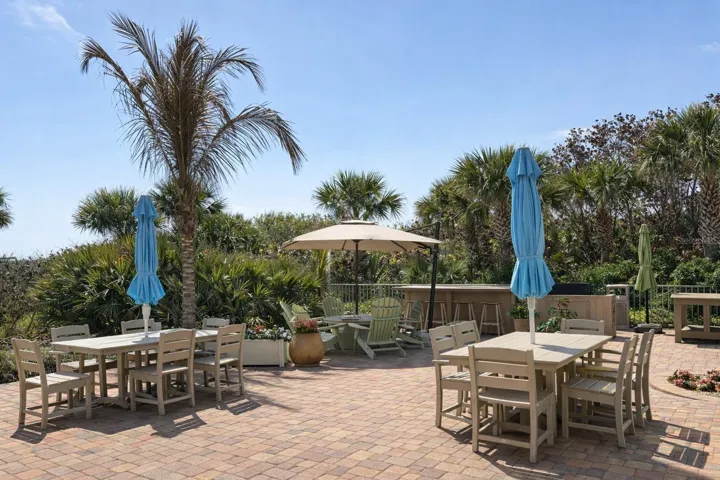 BBQ seating area
