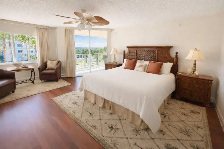 Seating area in the master bedroom