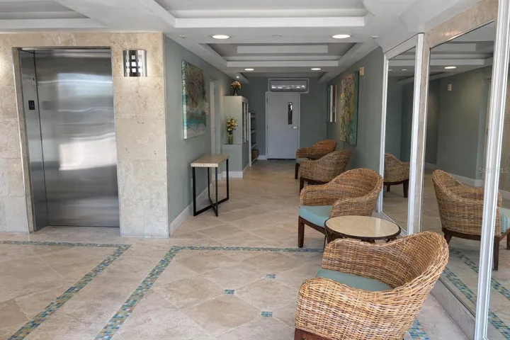 Lobby and elevators