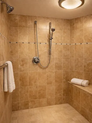 walk-in shower