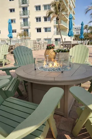 Outdoor fire pit and chairs
