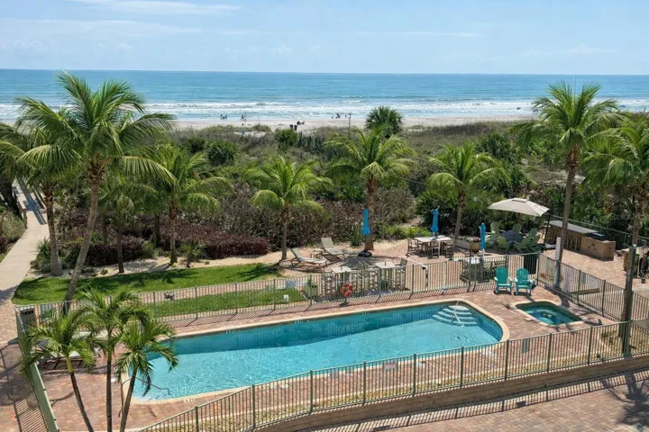 Pool and beach view