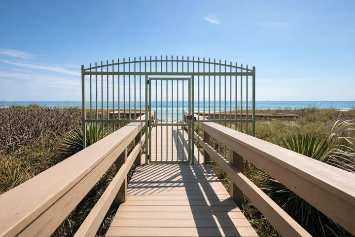 Private beach access