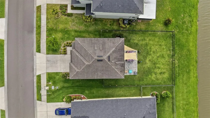 Aerial View yard