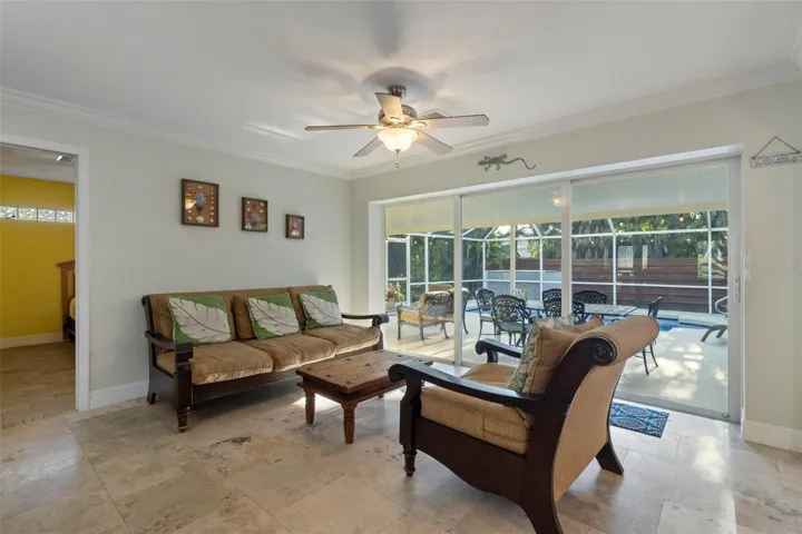 Sitting area looking outside