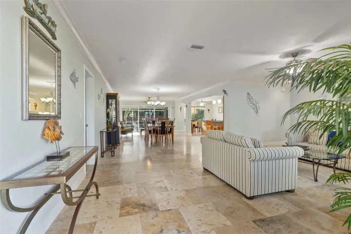 Great room dining and two sitting areas
