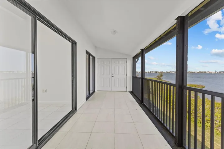 Lanai with expansive bay views