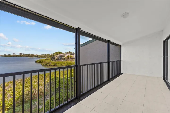 Lanai with expansive bay views
