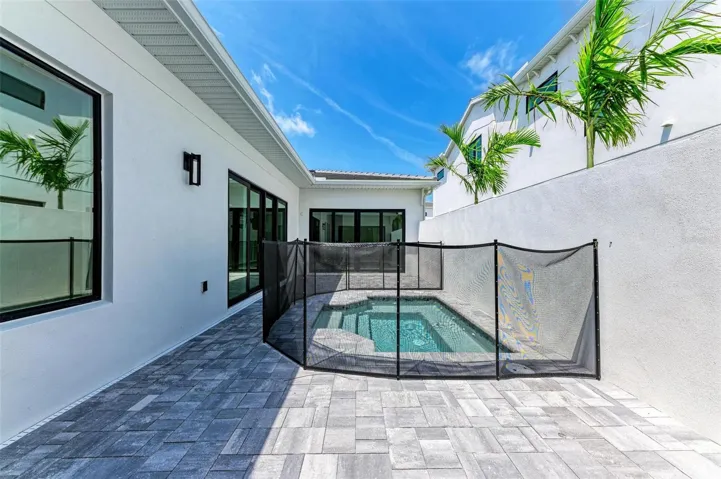 **The pool now has a screened lanai