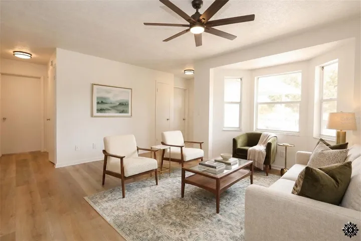 Virtually Staged Living Room