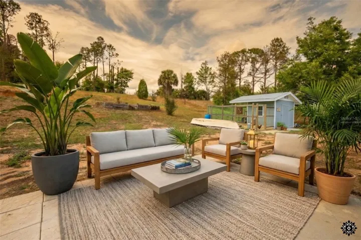 Virtually Staged Patio/Back