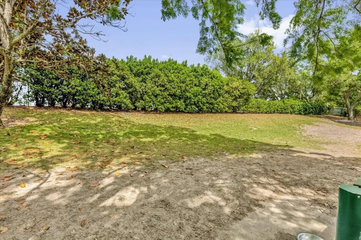 Spacious, shaded dog park offering plenty of room for pets to run and play safely