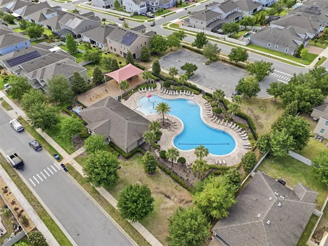 Aerial View of the Community Pool