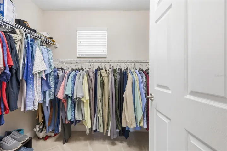 Walk-in Closet inside the En Suite Primary Bathroom