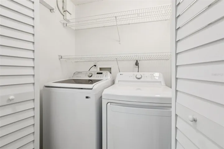 Main house laundry closet