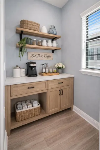 Virtually Staged Nook off Kitchen