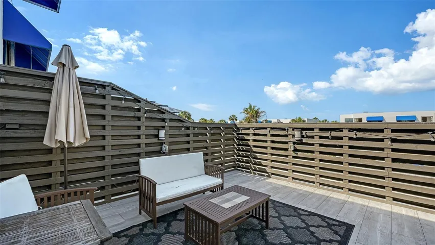 Private patio