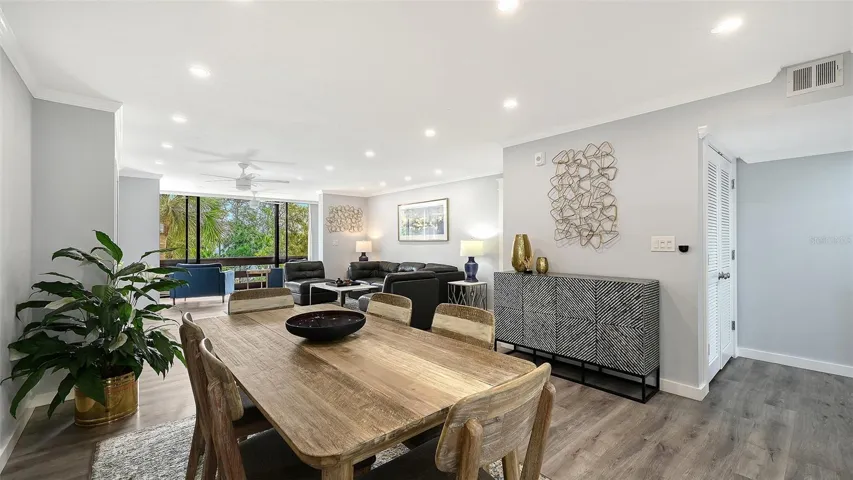 Dining and living room