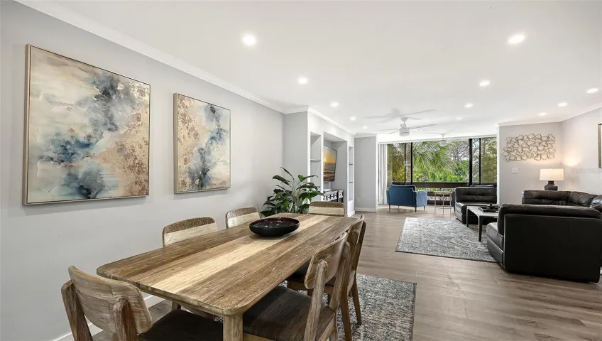 Dining and living room
