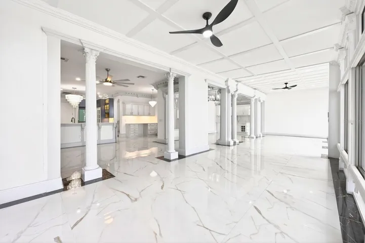 Florida room into family room and flex space.