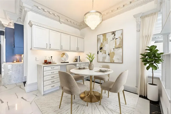 Casual dining off the kitchen. Virtually Staged.