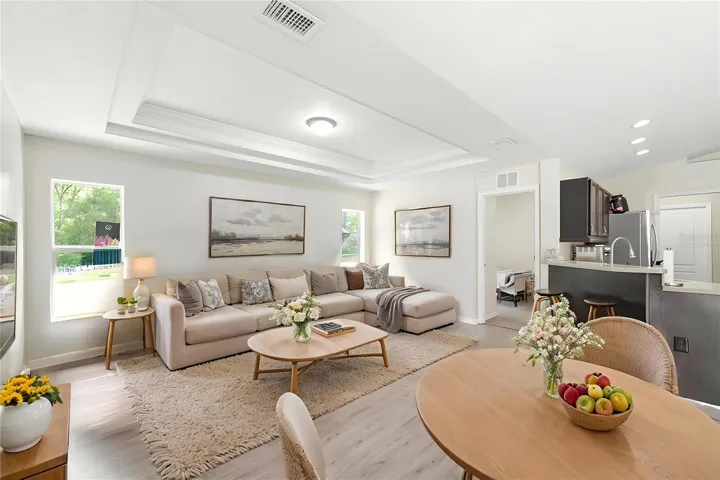 Family Room Virtually Staged